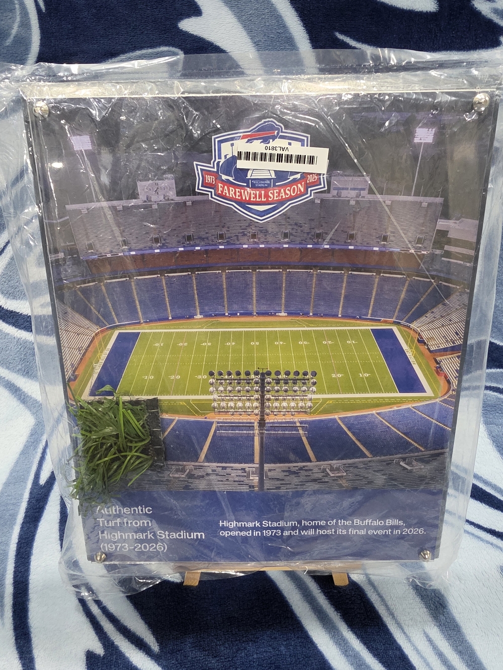 Buffalo Bills Highmark Stadium Farewell Season Photo Plaque - Blue/Green